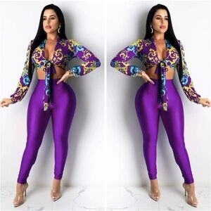 Vibrant Purple Jumpsuit